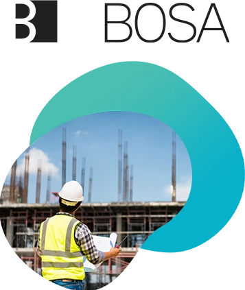 An image of a construction worker representing a case study of how OpsGuru developed a migration strategy for Bosa.